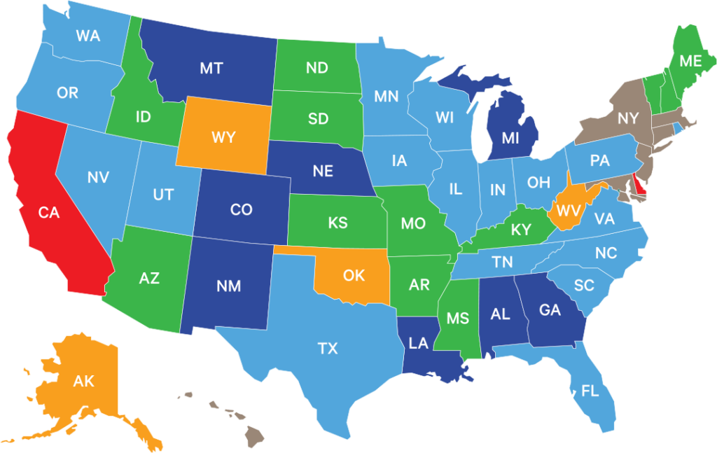States That Honor My Permit(s) Map